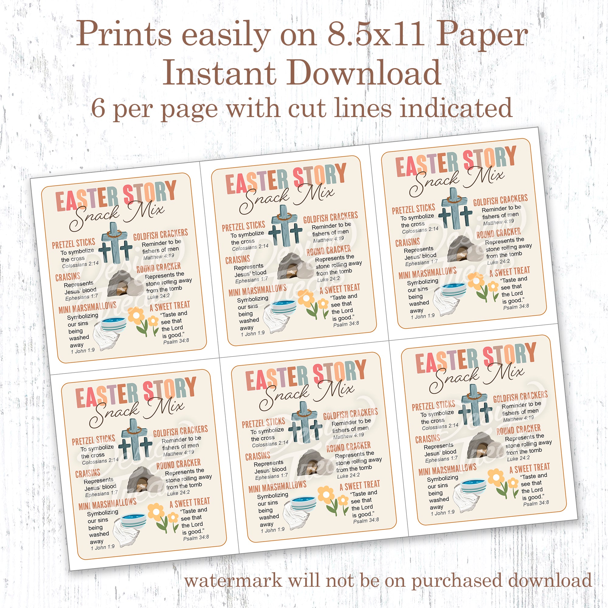 Easter Story Snack Mix Printable (digital download) โ Design Treats easter-story-snack-mix-printable-digital-download-design-treats